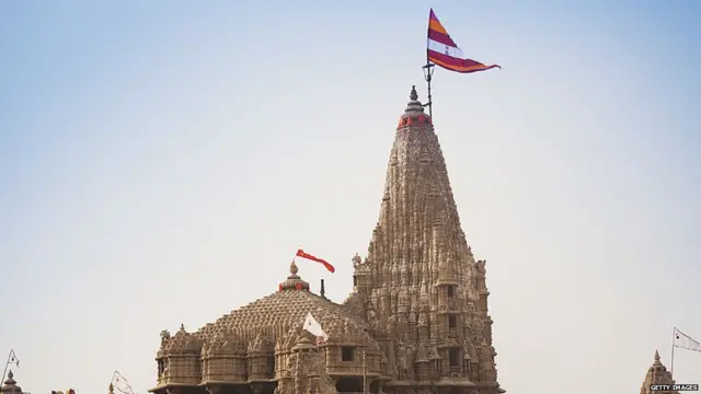 દ્વારકાના મંદિરની તસવીર