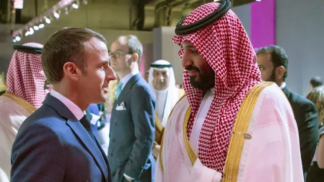 Macron y MBS