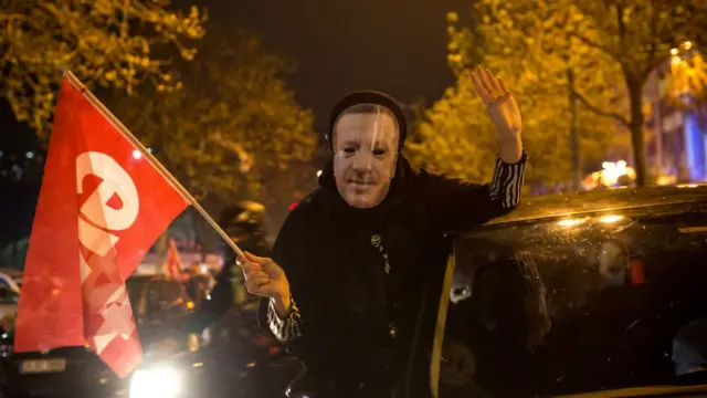 İstanbul'daki kutlamalardan bir kare daha