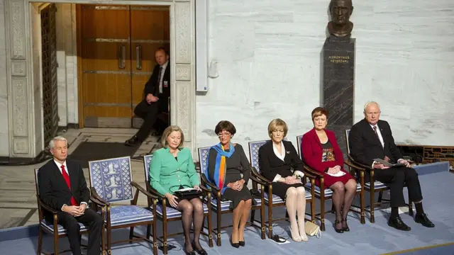 நோபல் பரிசு வழங்கும் விழாவில் காலியாக கிடந்து லியு சியாவ்போவை பிரதிநிதித்துவப்படுத்திய இருக்கை