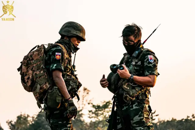 ရန်ကုန်တိုင်းစစ်ဒေသခွဲက လေ့ကျင့်မှုတစ်ခု