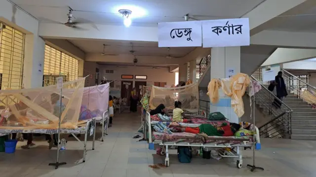 মুগদা হাসপাতালে ডেঙ্গু রোগীদের জন্য আলাদা ফ্লোরে ব্যবস্থা করা হয়েছে 