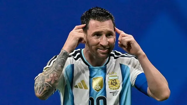 Lionel Messi durante jogo