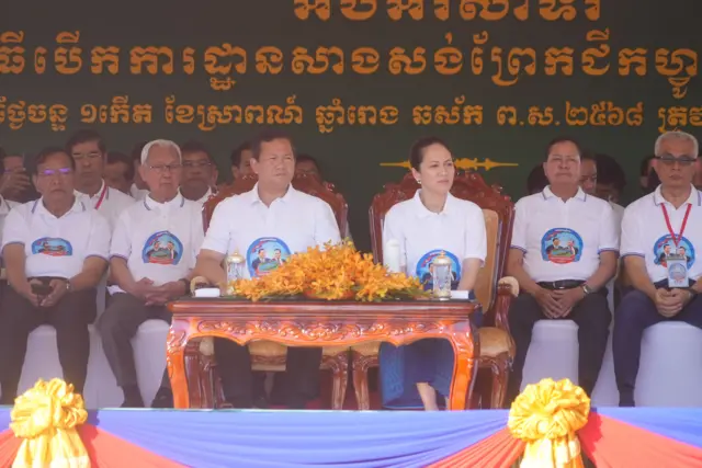 Ông Hun Manet tại lễ động thổ