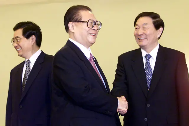 胡錦濤、江澤民、朱鎔基