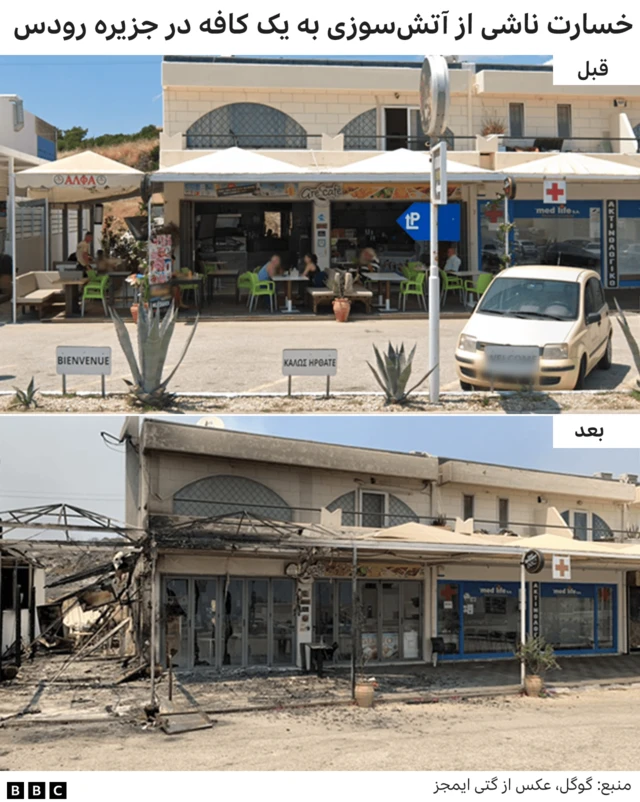 آتش سوزی در یونان