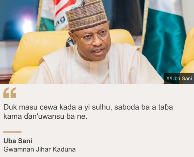 Gwamnan jihar Kaduna, Uba Sani