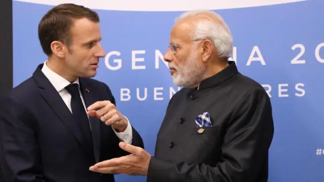 मोदी - मैक्रों