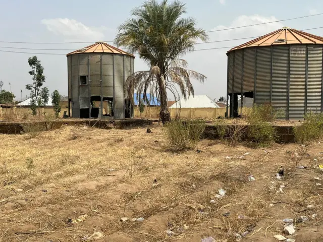 Two silos destroyed