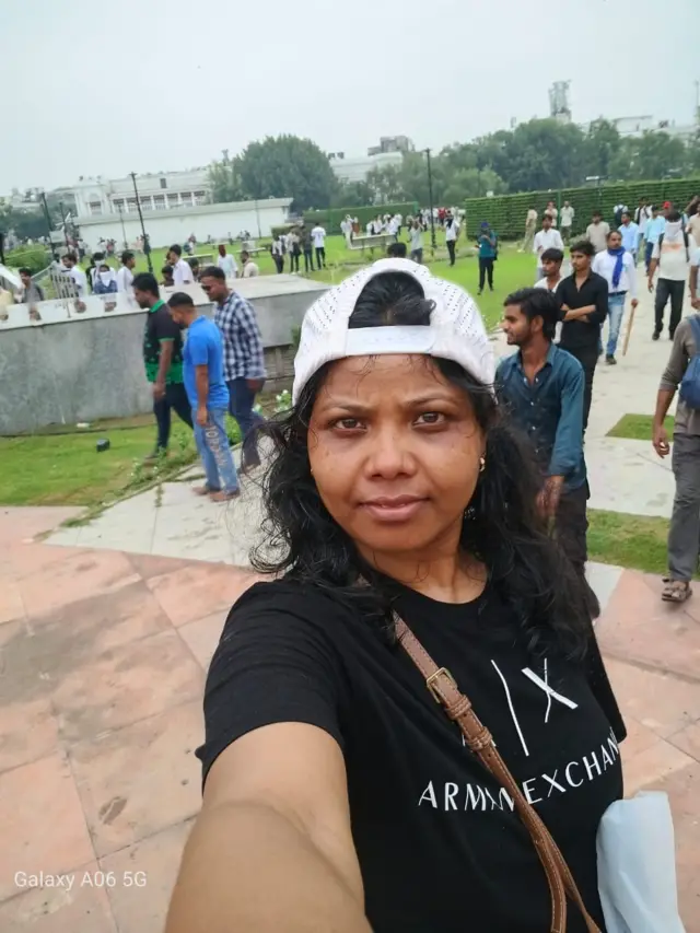 जंतर-मंतर पर घायल होने से पहले नूतन टोप्पो स्टूडेंट्स के प्रदर्शन को समर्थन देने पहुंच रही थीं (फ़ाइल फ़ोटो)