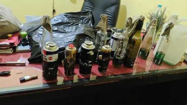 Barang bukti ditemukan dari siswa SMP yang lempar molotov di Kalbar.