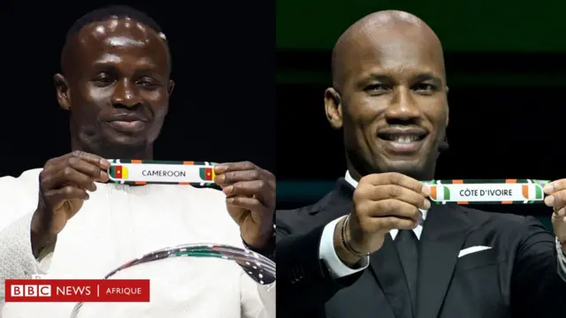 Sadio Mané et Didier Drogba