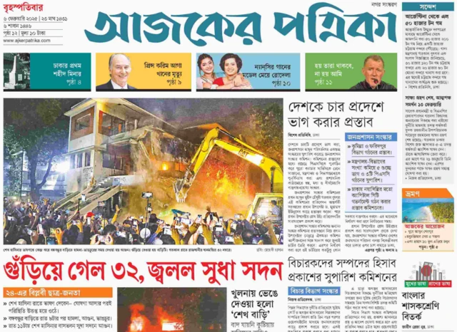 আজকের পত্রিকা