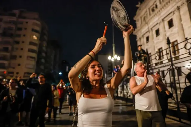 Protesto em Buenos Aires