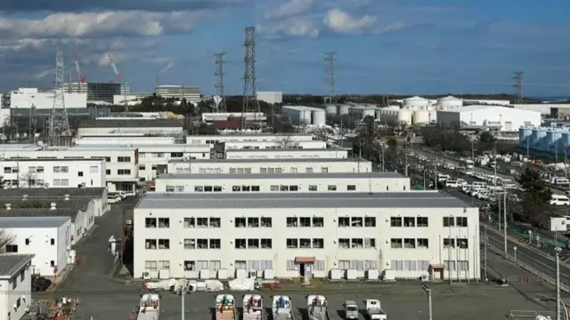The Fukushima Daiichi nuclear power plant pictured in February