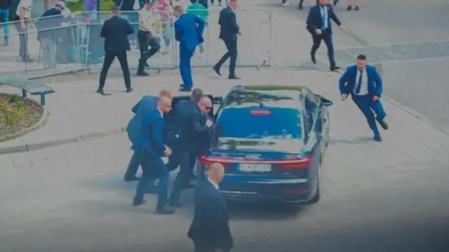 آقای فیتسو قبل از سوار شدن به خودرویش هدف قرار گرفت و به زمین افتاد