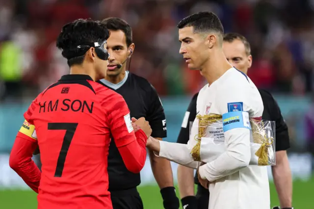 Сон Хын Мин менен Криштиану Роналду