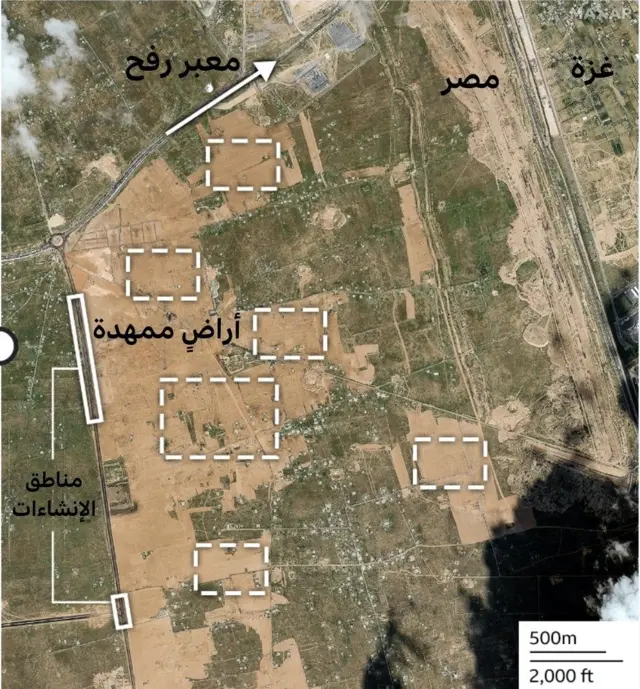 صورة من الأقمار الصناعية في 14 فبراير/ شباط الجاري