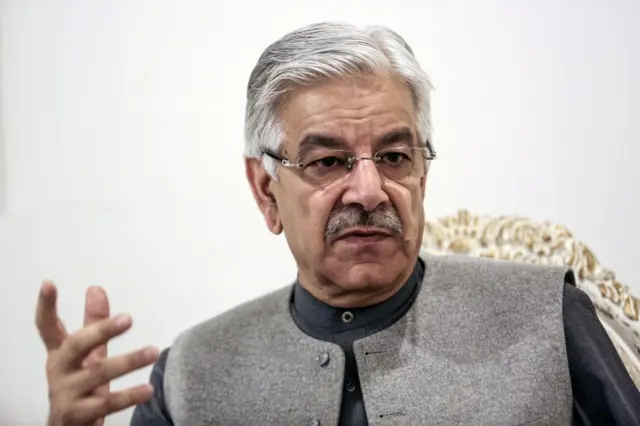 خواجه آصف وزیر دفاع پاکستان 