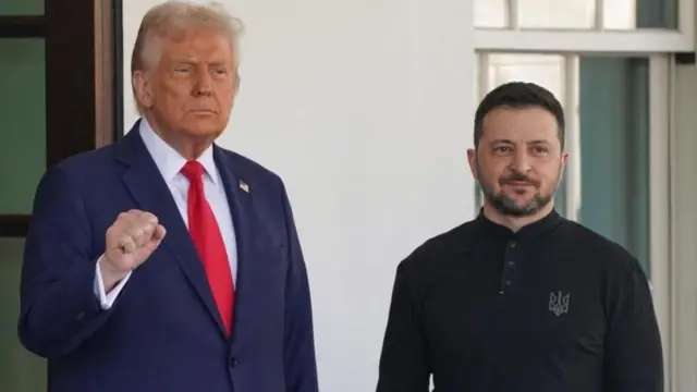 Trump ve Zelenskiy Beyaz Saray'da bir araya geldi.