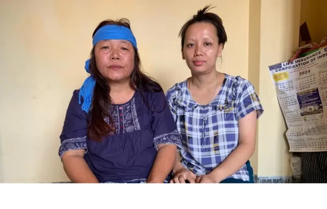 منی پور کے فسادات کے بعد کیمپوں میں مقیم افراد