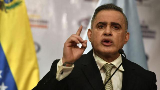 O procurador-geral da Venezuela, Tarek William Saab com dedojogo pixbetriste