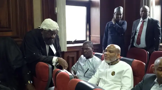 Nnamdi Kanu in court