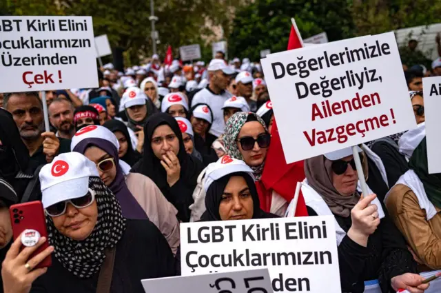 Eylül 2022'de İstanbul'da LGBTİ+ karşıtı bir eylem gerçekleştirildi