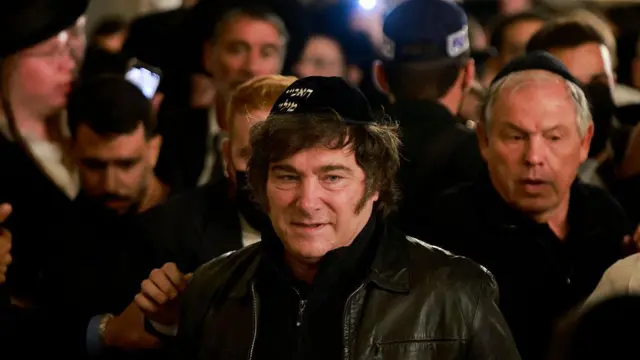 Milei em visita a Israel