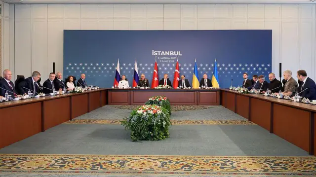 Mesa de diálogo en Estambul entre Rusia y Ucrania.