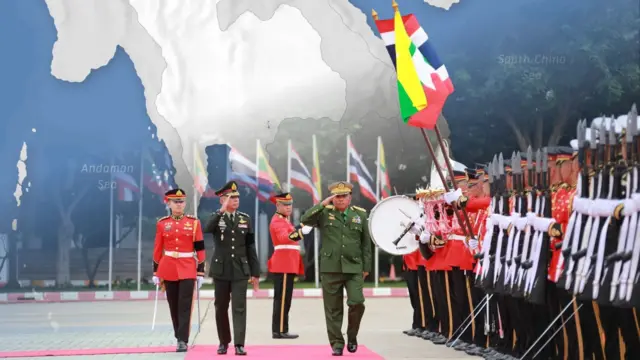 ထိုင်းကာကွယ်ရေးဦးစီးချုပ် ဗိုလ်ချုပ်ကြီး ဥကရစ်ဘွန်တနွန်ဒါနဲ့ မြန်မာတပ်ချုပ် ဗိုလ်ချုပ်ကြီးရဲဝင်းဦး
