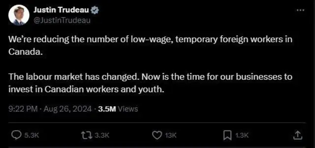 ਜਸਟਿਨ ਟਰੂਡੋ 