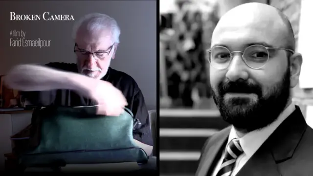 فرید اسماعیل‌پور مستندساز و پژوهش‌گر سینما - پوستری از فیلم دوربین شکسته