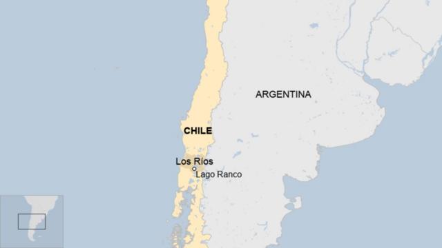 Mapa de la zona del accidente en el que murió Sebastián Piñera