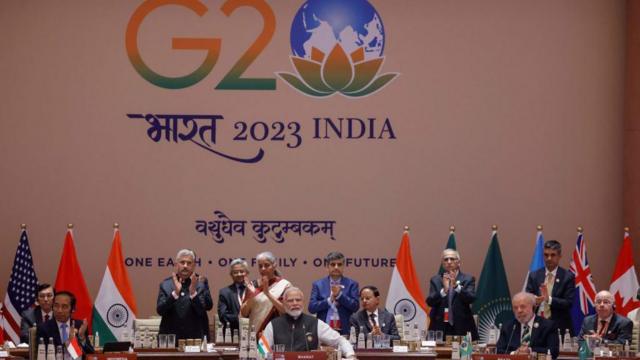 Líderes reunidos no encontro do G20blackjack pontuacaoNova Déli fizeram menção ao conflito na Ucrânia