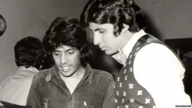 امیتابھ کے ساتھ چندرا باروٹ