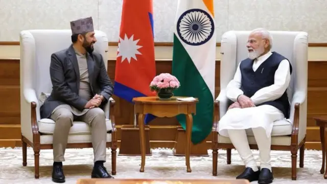 रवि लामिछाने र भारतीय प्रधानमन्त्री नरेन्द्र मोदीबीचको भेटवार्ता