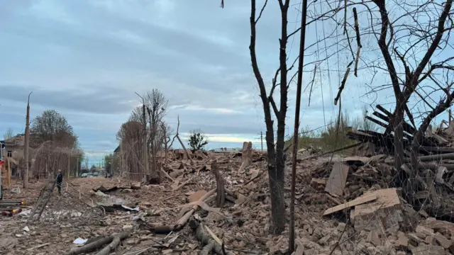 Наслідки російського удару по Слов'янську