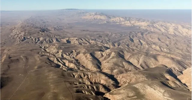 Imagem aérea da rachaduraaplicativo apostaSan Andreas