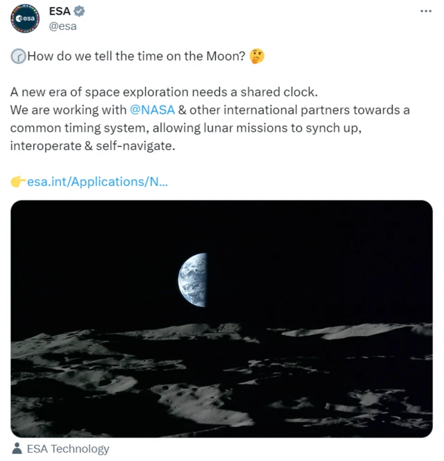 యూరోపియన్ స్పేస్ ఏజెన్సీ ట్వీట్