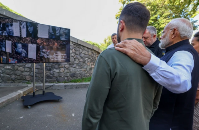 జెలియెన్స్కీ, మోదీ