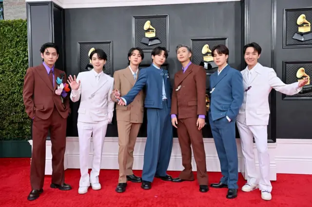 Amy Sussman / Getty Images
BTS have been nominated for five Grammys since 2020, but have never won an award