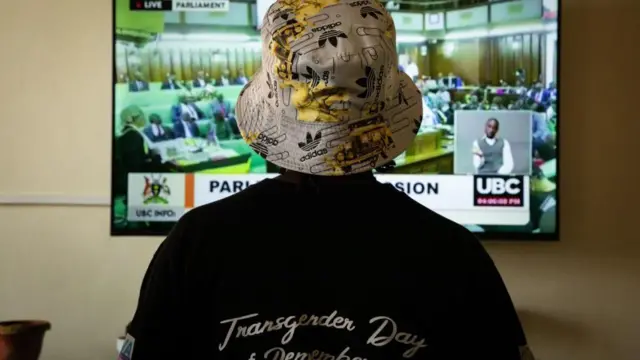 Someone watches Uganda MPs debating anti-gay laws - March 2023