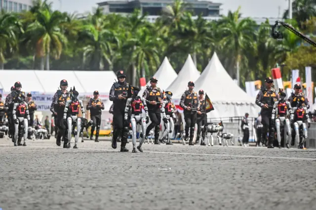 HUT Bhayangkara, presisi, robot Polri
