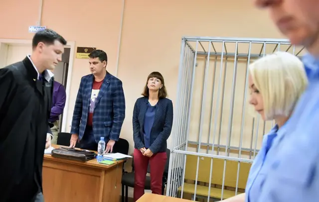 Ксения Фадеева на суде