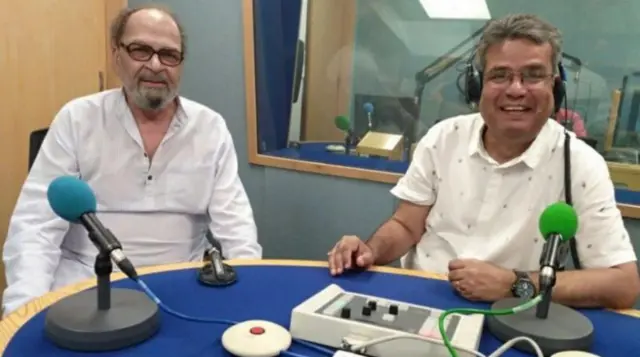 مشر خبریال سعید نقوي د بي بي سي سټوډیو کې له ریحان فضل سره