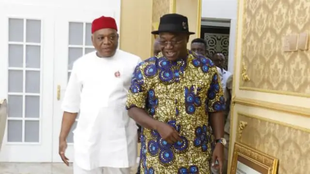 Orji Uzor Kalu na Okezie Ikpeazu