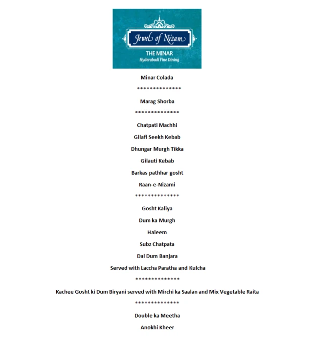 पाकिस्तान टीम के लिए तैयार विशेष मेन्यू