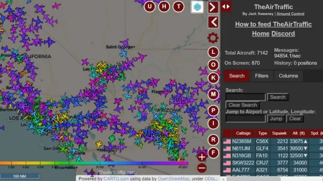 marsariitii Jaak TheAirTraffic.com jedhamuufi xiyyaarota hordofu