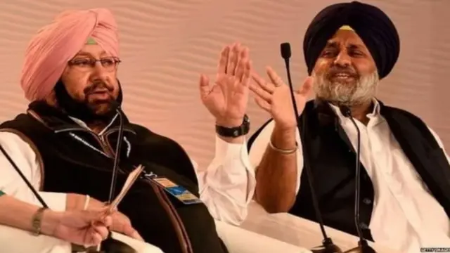 ਕੈਪਟਨ ਅਮਰਿੰਦਰ ਸਿੰਘ ਅਤੇ ਸੁਖਬੀਰ ਸਿੰਘ ਬਾਦਲ